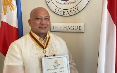 Distinguished Service Medal Awarded to Sir Mark Andrew Hernandez of Knights of Rizal Amsterdam