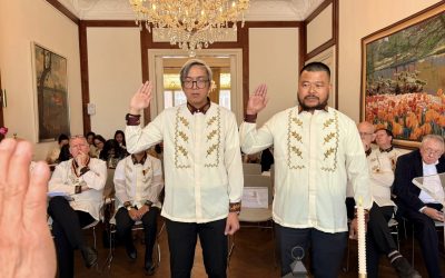 Two Distinguished Gentlemen Knighted into the Order of the Knights of Rizal in The Hague